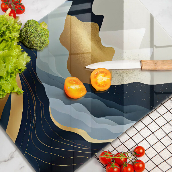 Tocător sticlă Munți abstracti