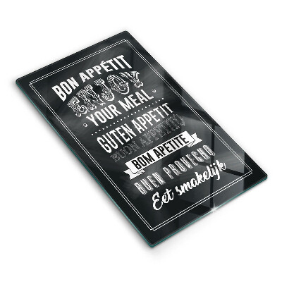 Tocător sticlă Inscripție pentru bucătărie propoziție