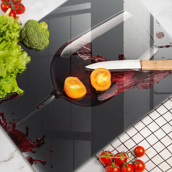 Tocător sticlă Vin roșu într-un pahar