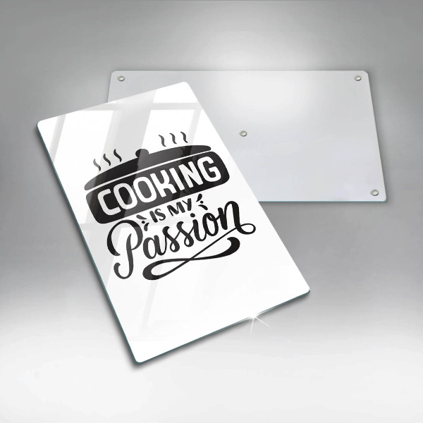 Tocător sticlă Cooking is my passion