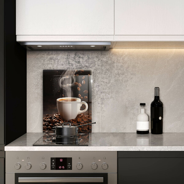 Tocător sticlă ceașcă fierbinte de cafea