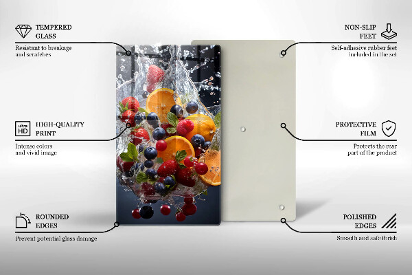 Tocător sticlă Fructe în apă