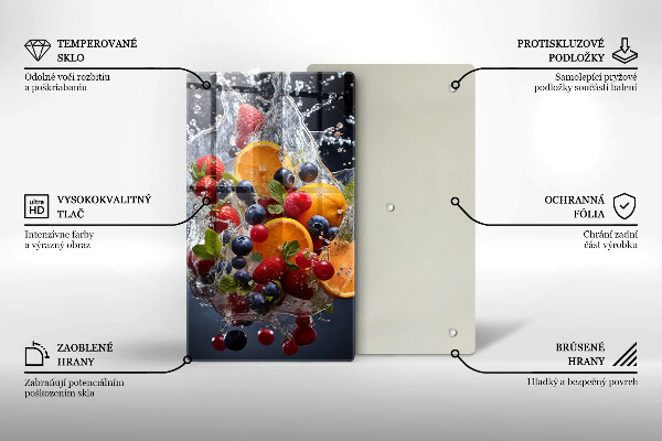 Tocător sticlă Fructe în apă