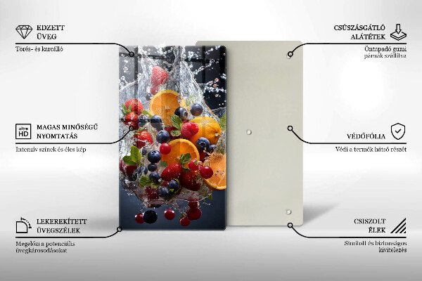 Tocător sticlă Fructe în apă