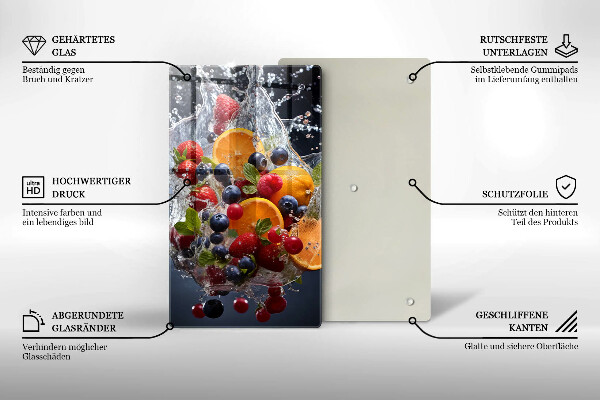 Tocător sticlă Fructe în apă