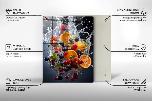 Tocător sticlă Fructe în apă