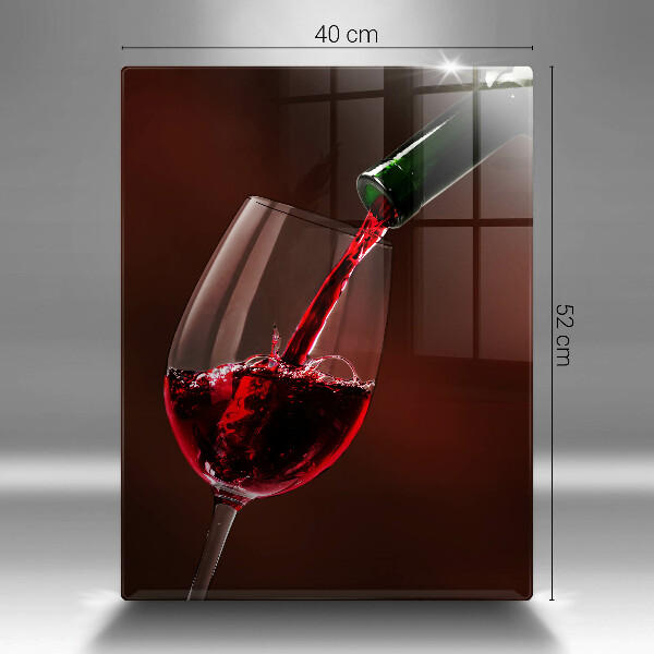 Tocător sticlă Un pahar de vin