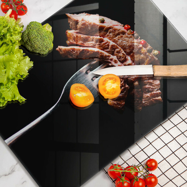 Tocător sticlă Carne la furculiță