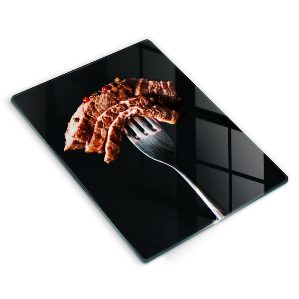 Tocător sticlă Carne la furculiță