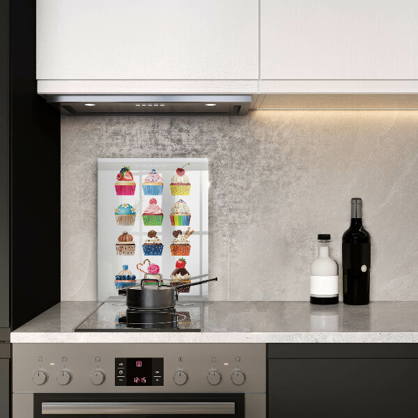 Tocător sticlă Ilustrație de cupcake
