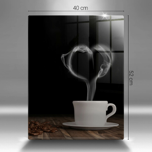 Tocător sticlă Inimă de ceașcă de cafea
