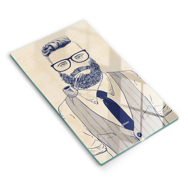 Tocător sticlă Barbat hipster