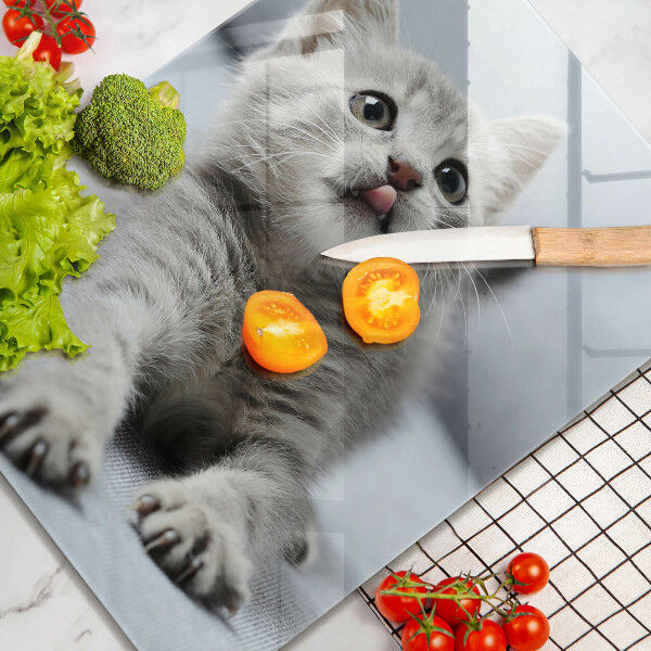 Tocător sticlă Pisicuță drăguță