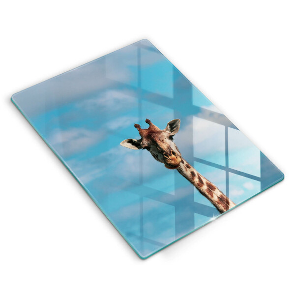 Tocător sticlă Girafă și cer