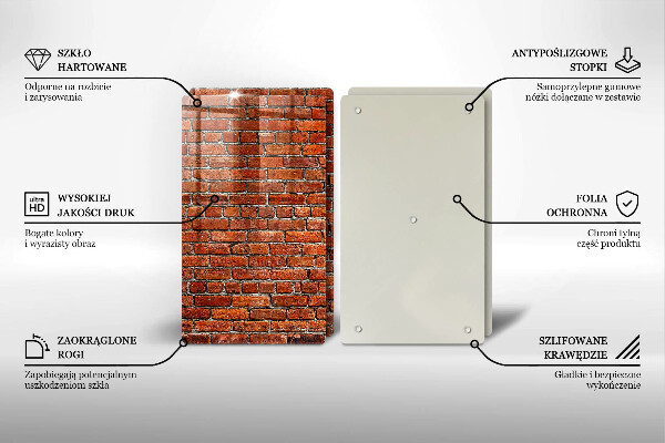 Tocător de bucătărie Perete din zid de cărămidă