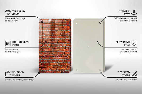 Tocător de bucătărie Perete din zid de cărămidă