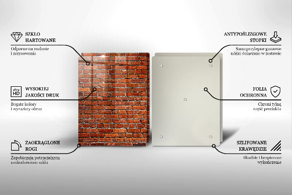 Tocător de bucătărie Perete din zid de cărămidă