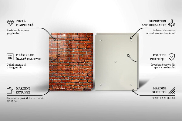 Tocător de bucătărie Perete din zid de cărămidă