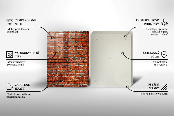 Tocător de bucătărie Perete din zid de cărămidă