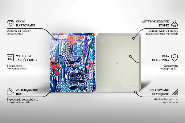 Tocător de bucătărie Lunca pictata