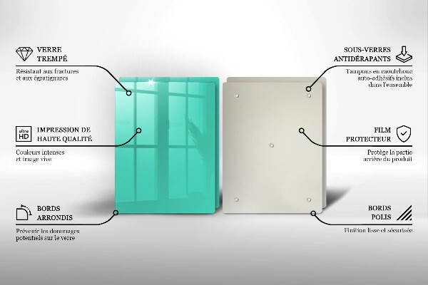 Tocător sticlă Culoarea verde