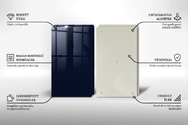 Tocător sticlă Albastru marin