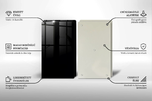 Tocător sticlă Culoare neagra