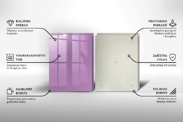 Tocător sticlă Culoare violet