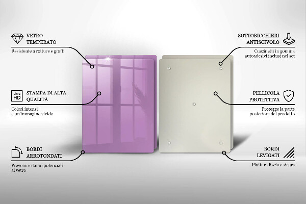 Tocător sticlă Culoare violet