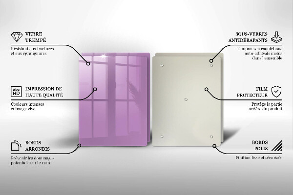 Tocător sticlă Culoare violet