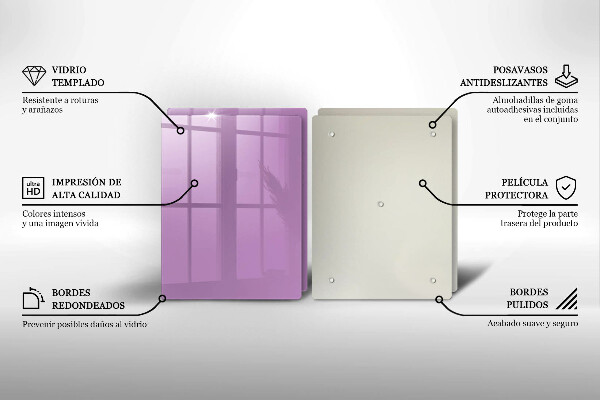 Tocător sticlă Culoare violet