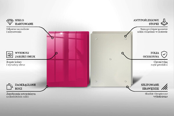 Tocător sticlă Culoarea roz