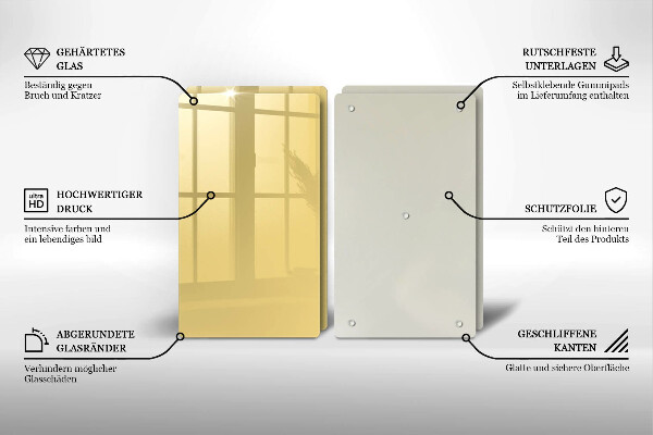 Tocător sticlă Galben