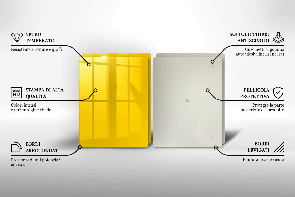 Tocător sticlă Galben