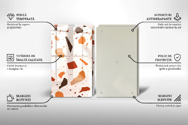 Tocător sticlă Gresie decorativa