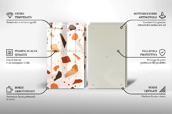 Tocător sticlă Gresie decorativa