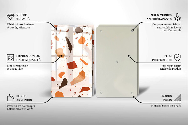 Tocător sticlă Gresie decorativa