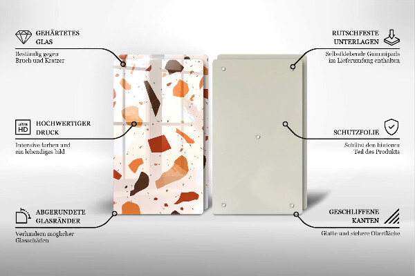 Tocător sticlă Gresie decorativa