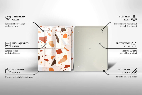 Tocător sticlă Gresie decorativa