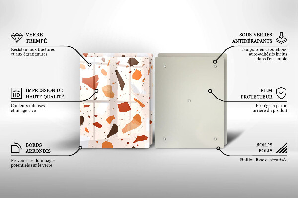 Tocător sticlă Gresie decorativa