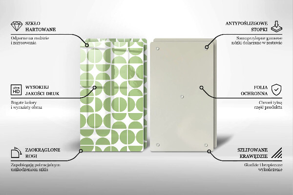 Tocător de bucătărie Model de forme boho