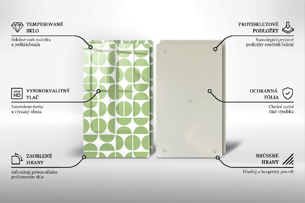 Tocător de bucătărie Model de forme boho