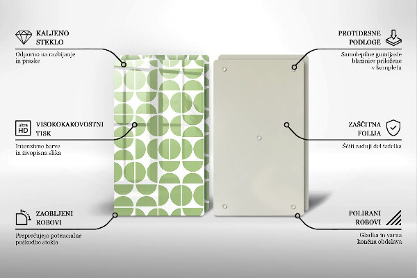 Tocător de bucătărie Model de forme boho