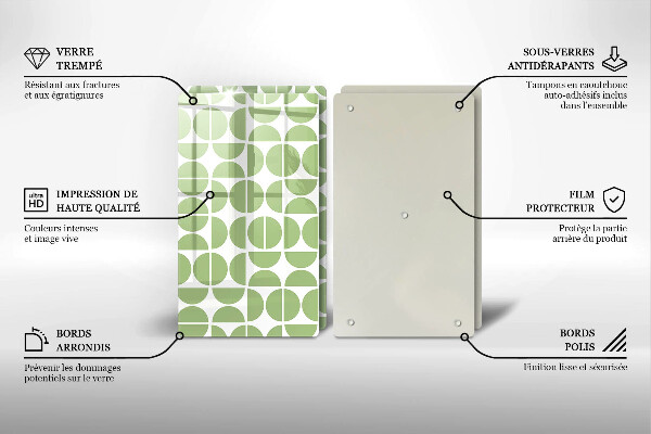 Tocător de bucătărie Model de forme boho