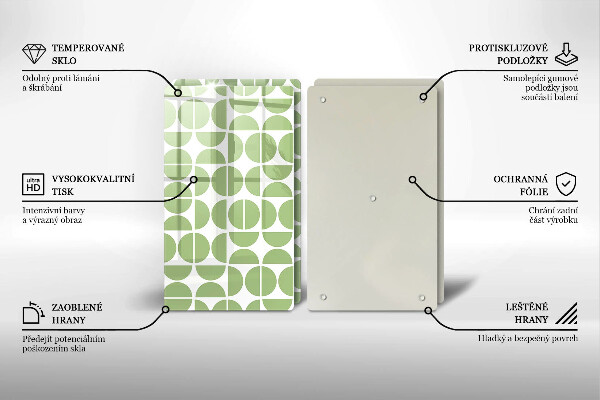 Tocător de bucătărie Model de forme boho