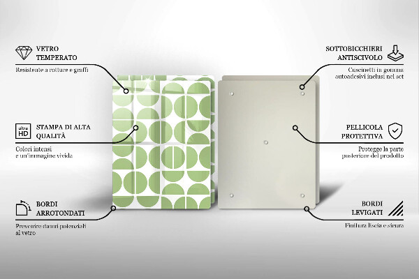 Tocător de bucătărie Model de forme boho