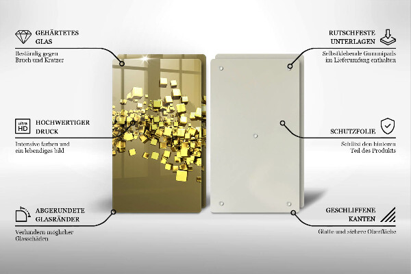 Tocător de bucătărie Geometrie abstractă 3D