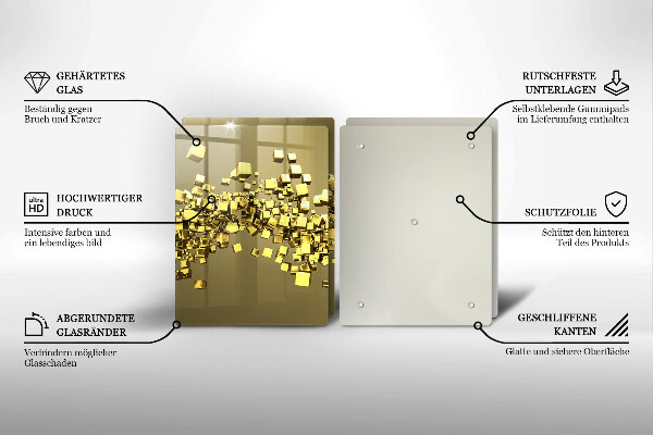 Tocător de bucătărie Geometrie abstractă 3D