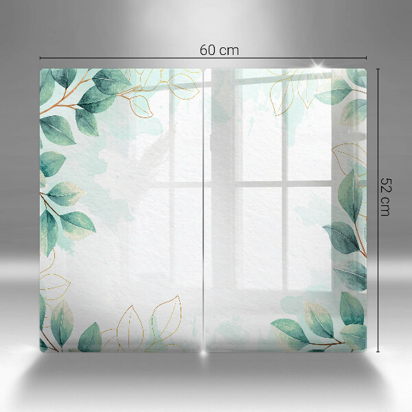 Tocător de bucătărie Frunze pictate