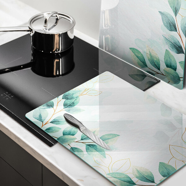 Tocător de bucătărie Frunze pictate